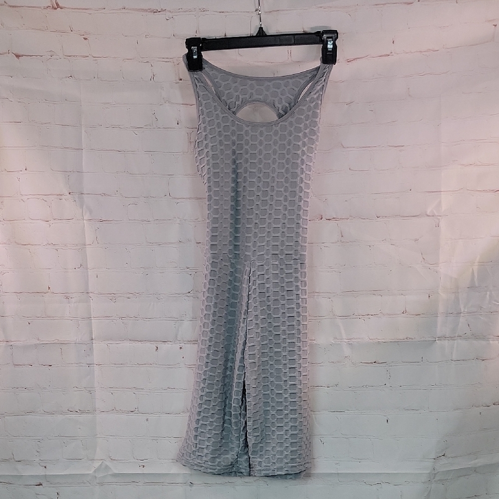 4/$20 SHEIN Gray Textured Knit Athletic Bodysuit